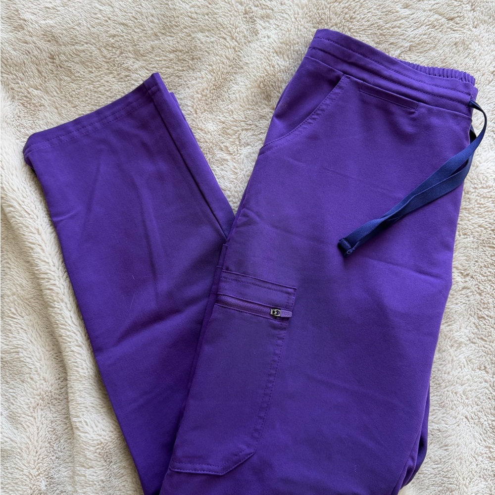 Figs S/P Digital Grape Yola Scrub Pants